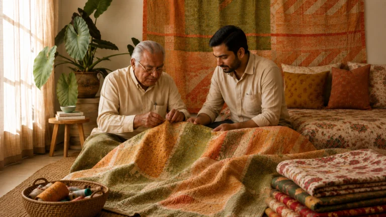 handblock printed fabric in Jaipur