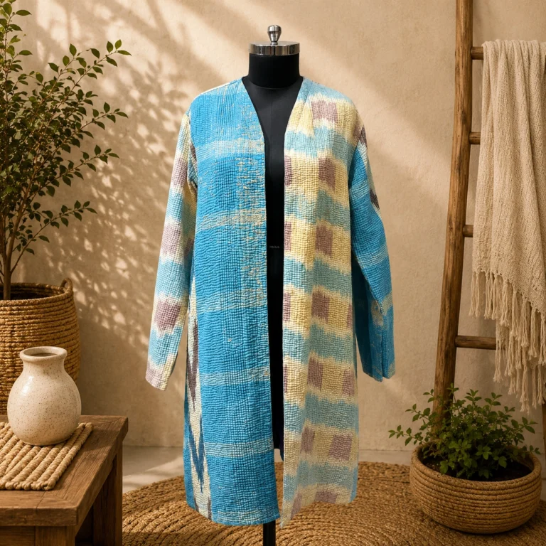 Open V Neck Long Robe in jaipur