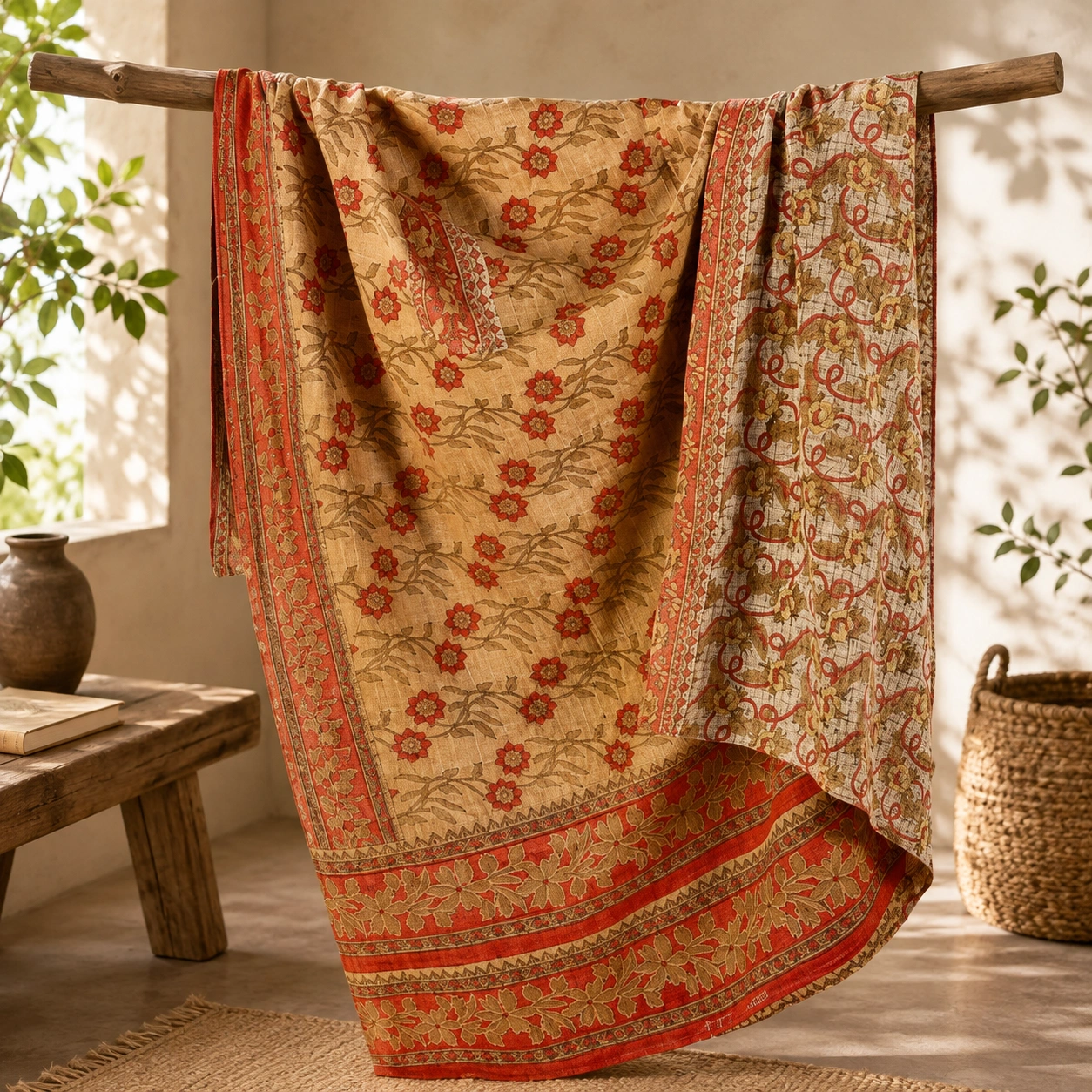 Vintage Kantha Quilts in Jaipur